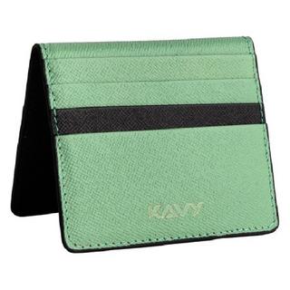 Buy Kavy leather slim wallet with front pocket - tiffany in Kuwait