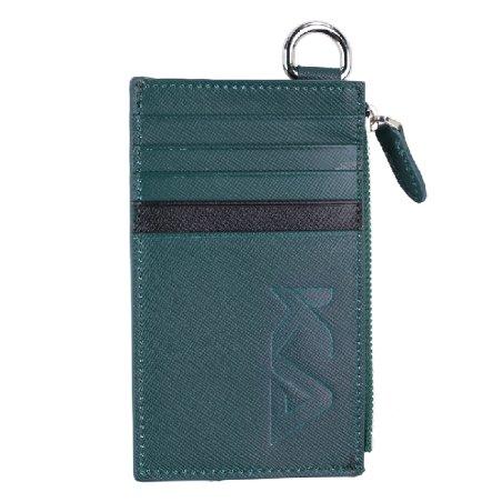 Kavy Necklace Leather Wallet - Green