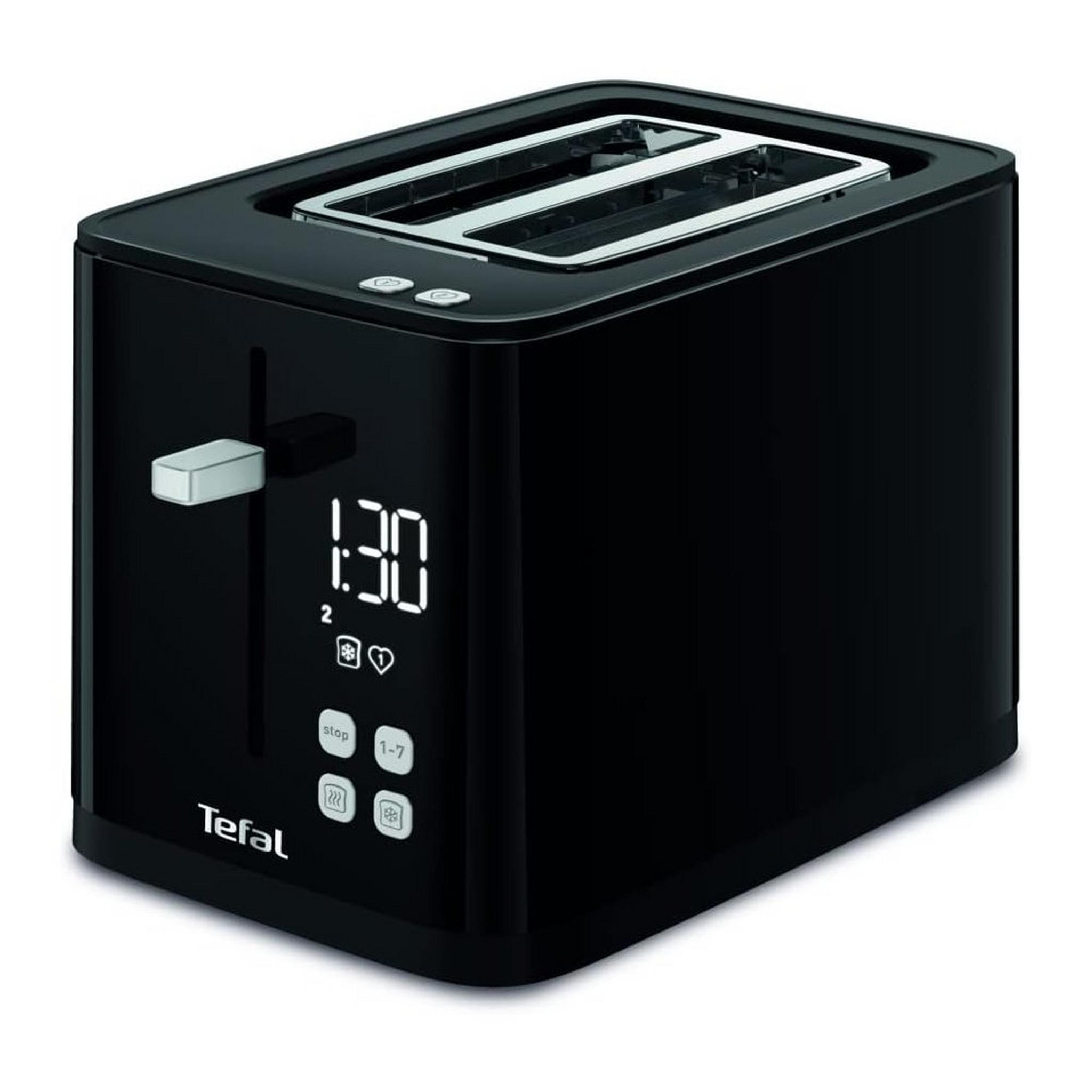 Tefal Smart’n Light 2 Slice Digital Toaster, 850W, TT640840 - Black