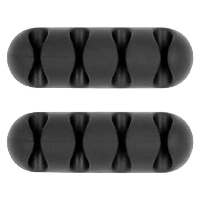 Buy Blupebble anchor 4 desk organizer cable clip, 2pc, bp-anchorfour-bk - black in Kuwait