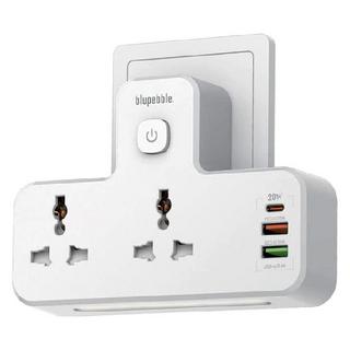 Buy Blupebble surge protection wall adapter with night light, 2 usb port + 1pd, bp-wa190j2p... in Kuwait