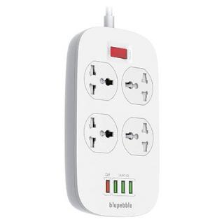 Buy Blupebble surge protection, 4 universal socket with 3 usb port + qc3. 0, bp-ps1904p - w... in Kuwait