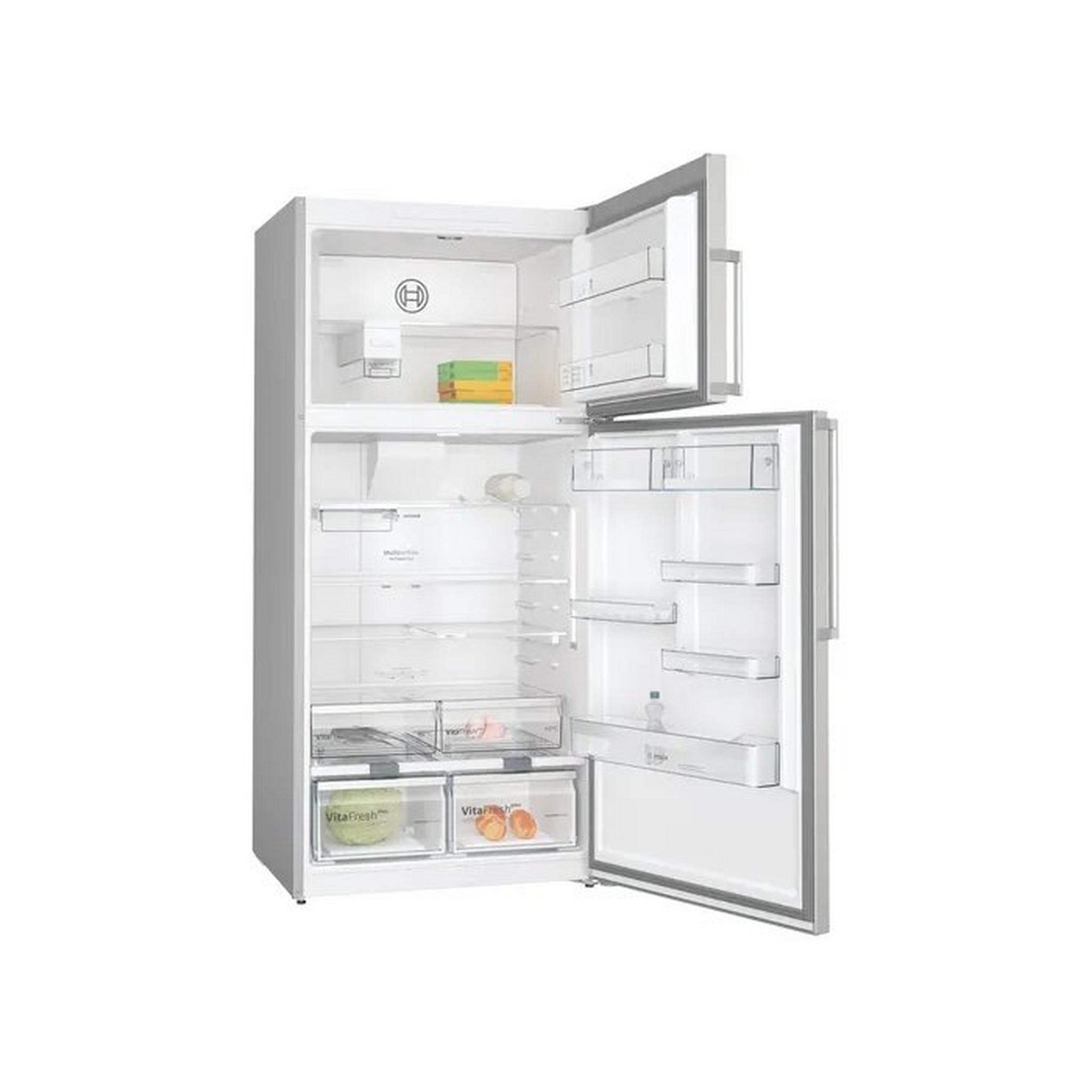 BOSCH Series 6 Top Mount Refrigerator, 24 Cft, Capacity 687Ltr, KDN86HI30M – Silver