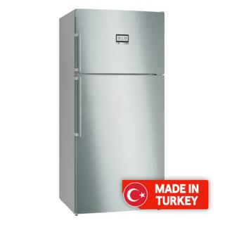 Buy Bosch series 6 top mount refrigerator, 24cft, 687-liters, kdn86ai31m - silver in Kuwait