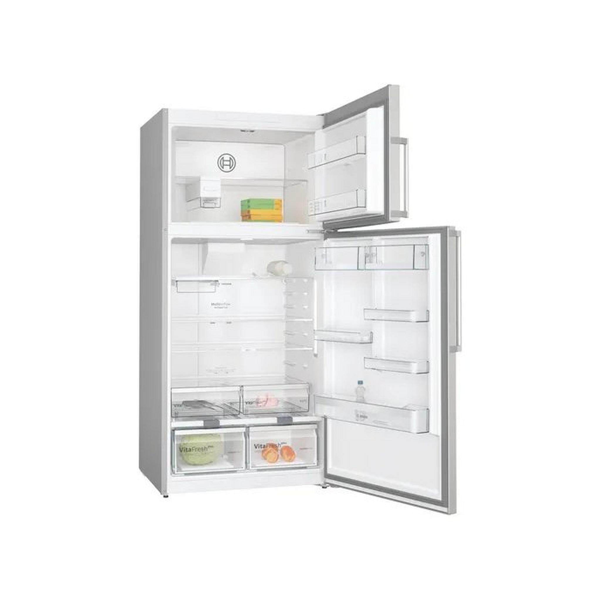 BOSCH Series 6 Top Mount Refrigerator, 24 Cft, 687Ltr Capacity , KDN86AI31M – Silver