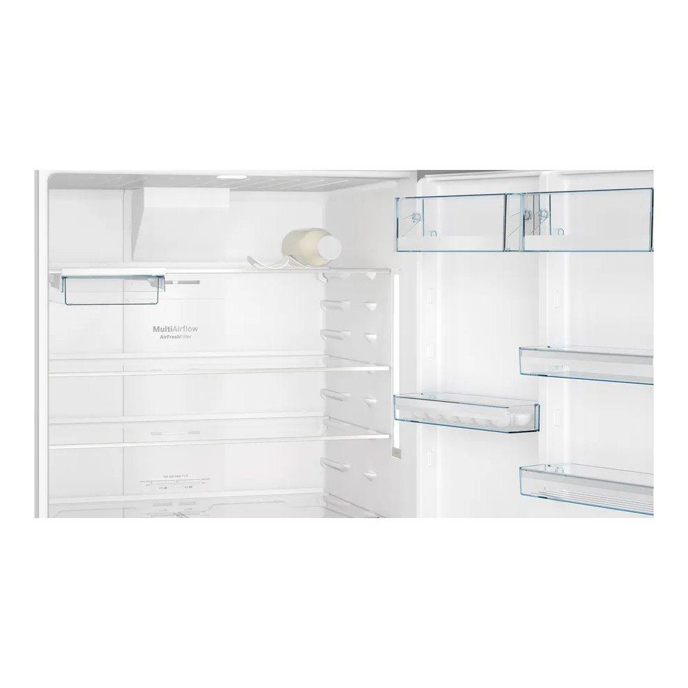 ثلاجة بفريزر علوي فئة 6 من بوش ، 24 قدم مكعب، 687 لتر ، KDN86AI31M - فضي