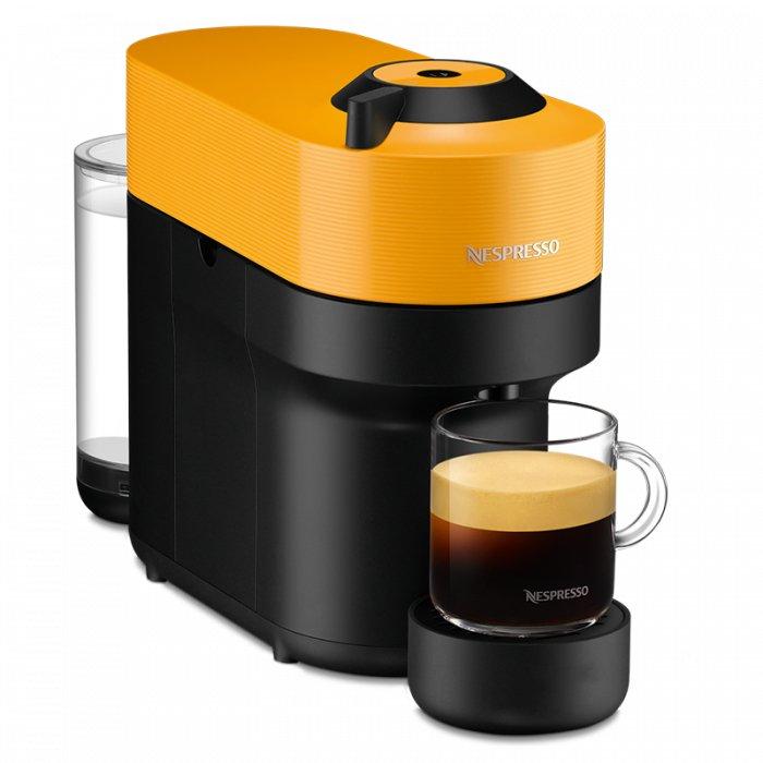 Buy Nespresso vertuo pop coffee maker,1260 w, 0. 6l, gdv2-gb-ye-ne– mango yellow in Kuwait