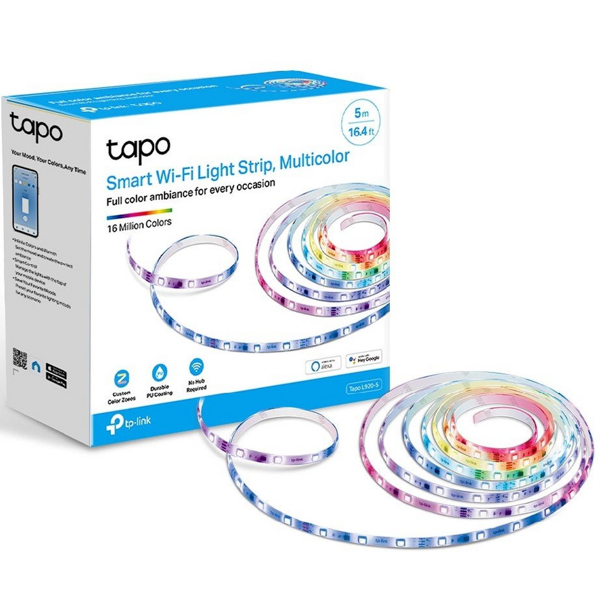 TP- Link Tapo Smart Wi-Fi Light Strip, Tapo L920-5-RGBIC
