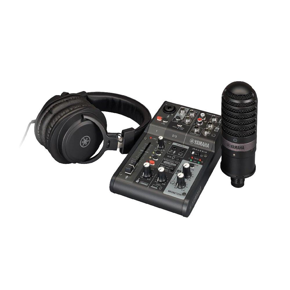 مجموعة البث المباشر من ياماها، AG03 mkII - أسود