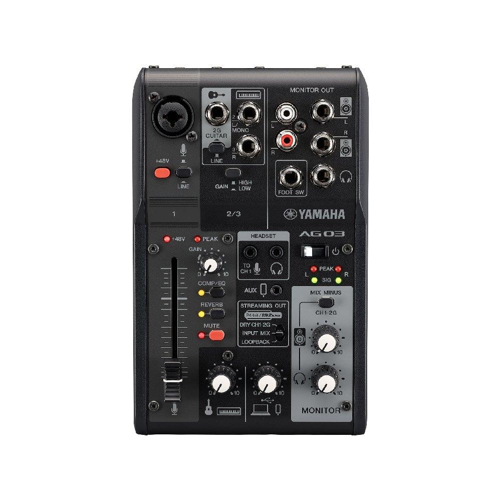 مجموعة البث المباشر من ياماها، AG03 mkII - أسود