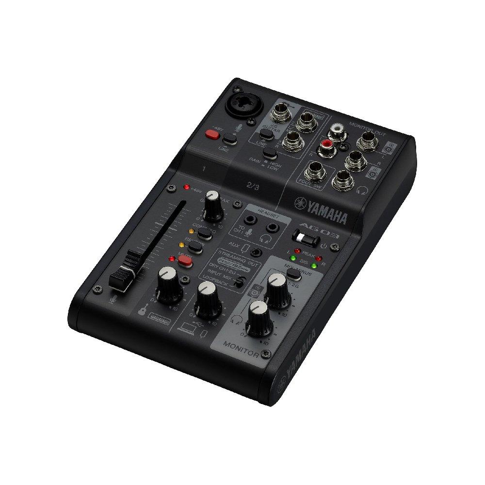 مجموعة البث المباشر من ياماها، AG03 mkII - أسود