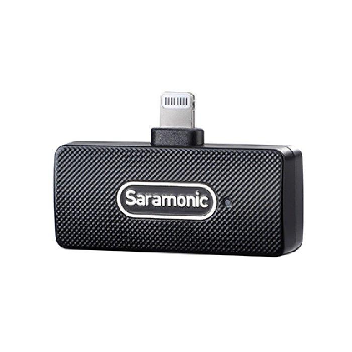 Saramonic 2.4GHz Wireless Microphone, Dual Channel Receiver,  Blink100 B3 - Black
