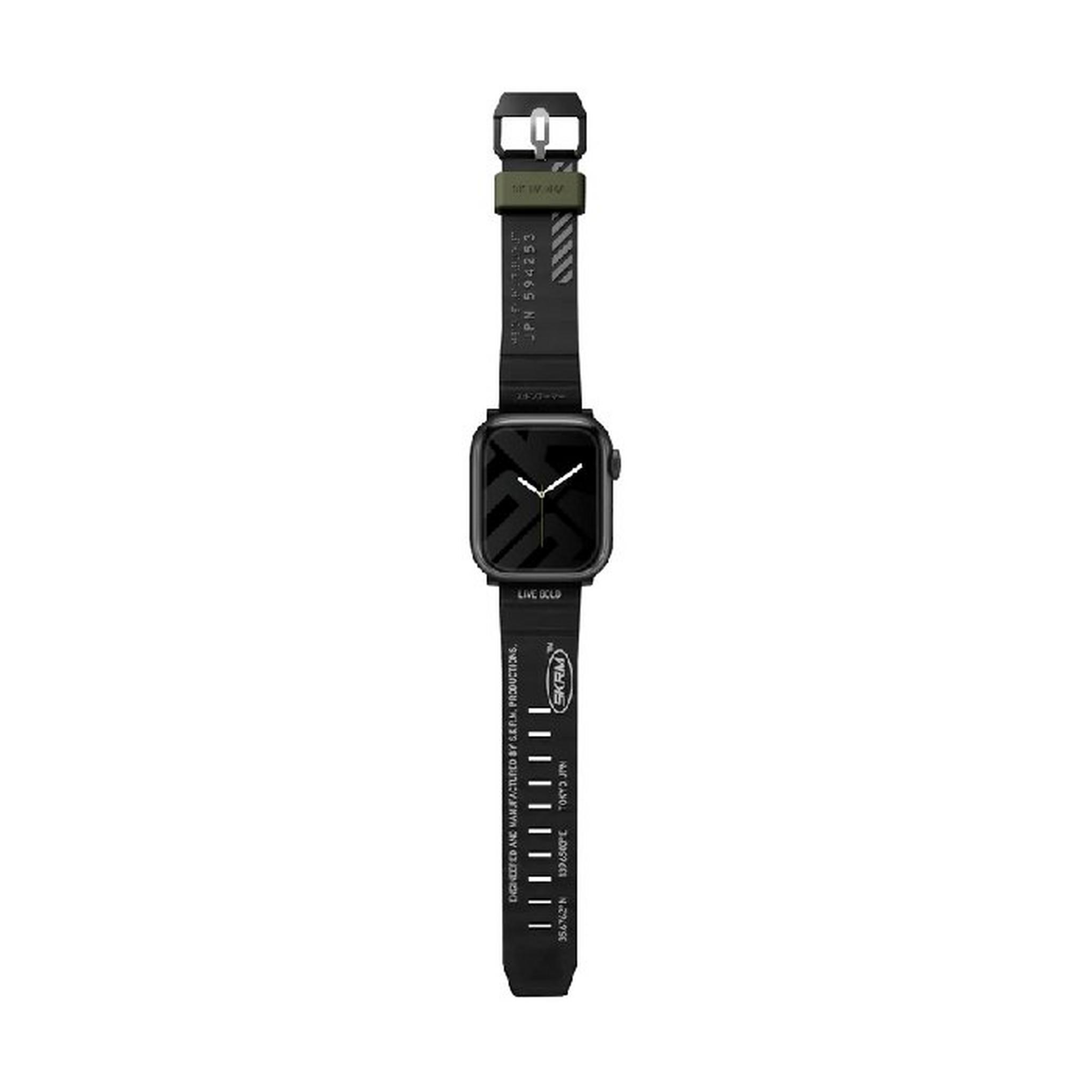 SkinArma Apple Watch Strap SHOKKU 42/44/45 MM, SK-SHOKKU-BLK 45 - Black