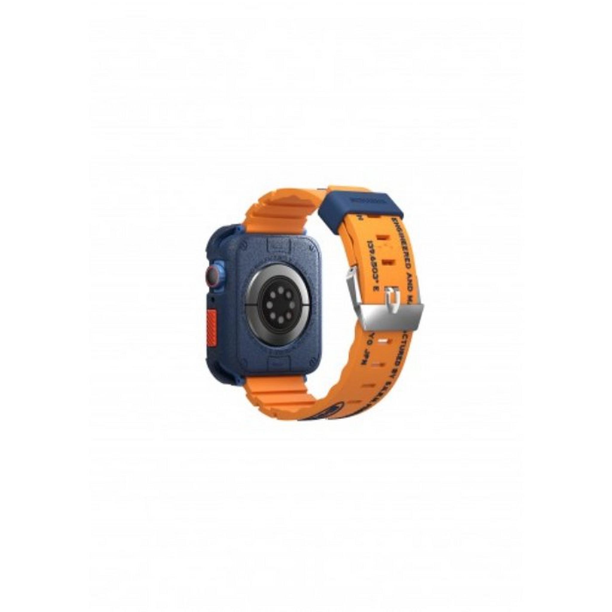 SKINARMA Apple Watch Strap Shokku for Men, 42/44/45 mm, silicone, SK-SHOKKU-ORG45 – Orange