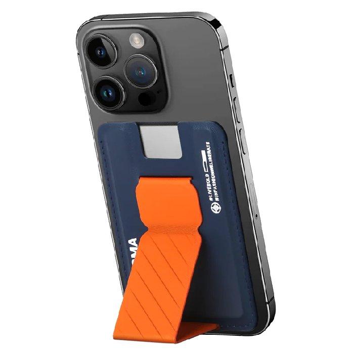 حامل بطاقات كادو ماج-تشارج مع حامل للمقبض من سكين ارما، SK-KADO-BLUORG – أزرق / برتقالي