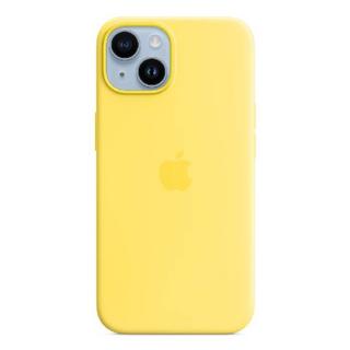 Buy Apple silicone case with magsafe for 6. 06 inches iphone 14, mqu73zm/a – canary yellow in Kuwait