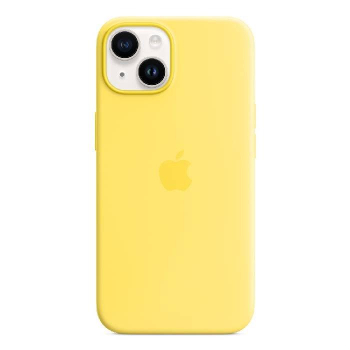 Apple Silicone Case with MagSafe for 6.06 inches iPhone 14, MQU73ZM/A – Canary Yellow
