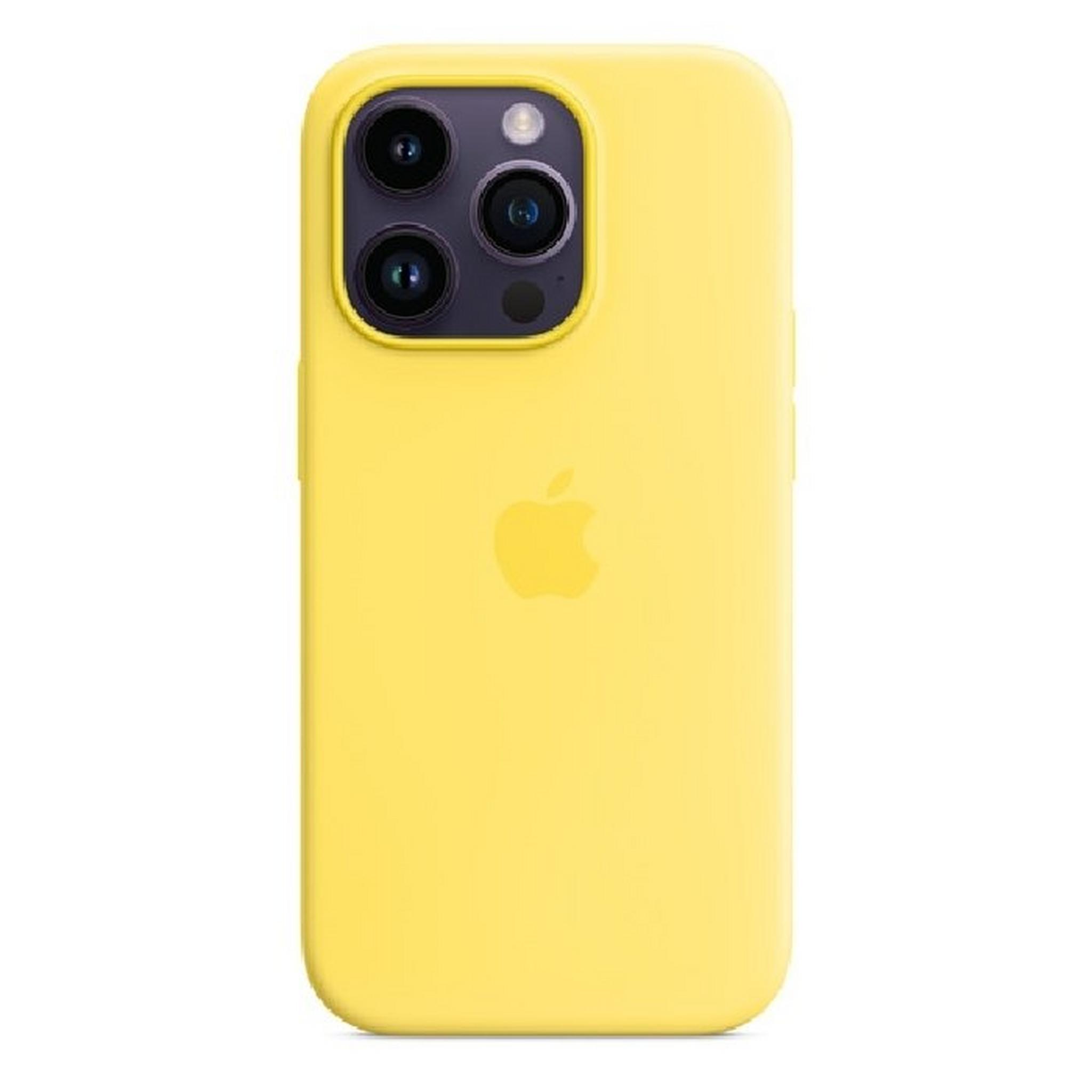 Apple Silicone Case with MagSafe for 6.12 inches iPhone 14 Pro, MQUG3ZM/A - Canary Yellow