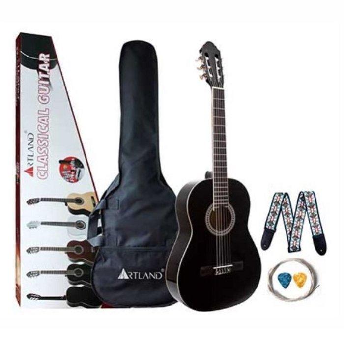 Buy Casio 39-inch artland classic matte guitar pack - black (cg860bk) in Kuwait