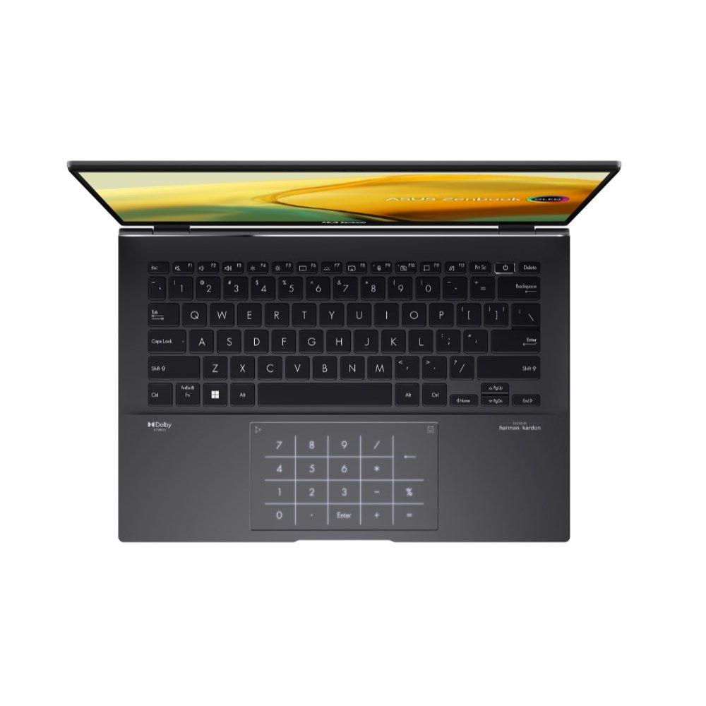 ASUS Zenbook 14 Laptop, AMD Ryzen 5, 14-inch OLED Display, 8GB RAM, 512GB SSD, Windows 11 Home, AMD Radeon Graphics, UM3402YA-OLED0R5W- Black