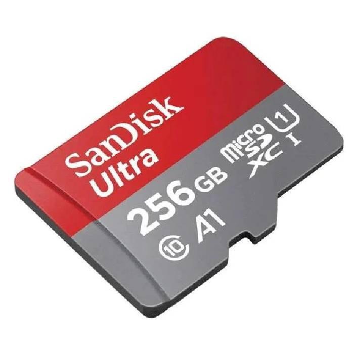 بطاقة مايكرو اس دي من سانديسك الترا يو تش اس لكاميرات الأكشن والهواتف الذكية، 256 جيجابايت، SDSQUAC-256G-GN6MN