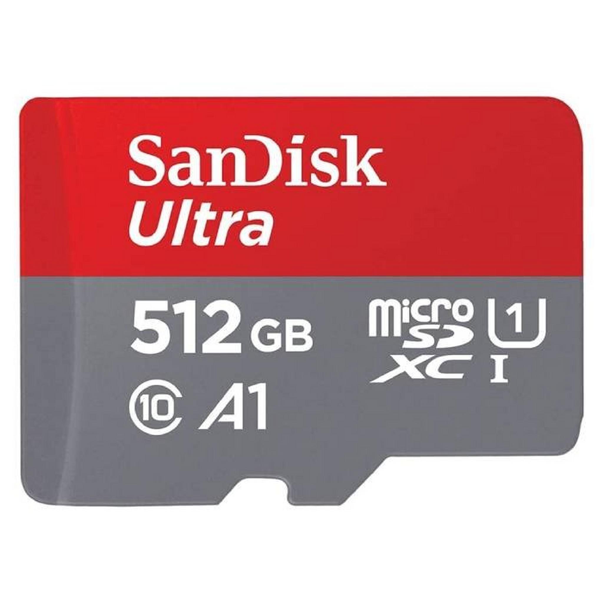 SanDisk Ultra UHS MicroSD Card for Action Cameras and Smartphones, 512GB, SDSQUAC-512G-GN6MN