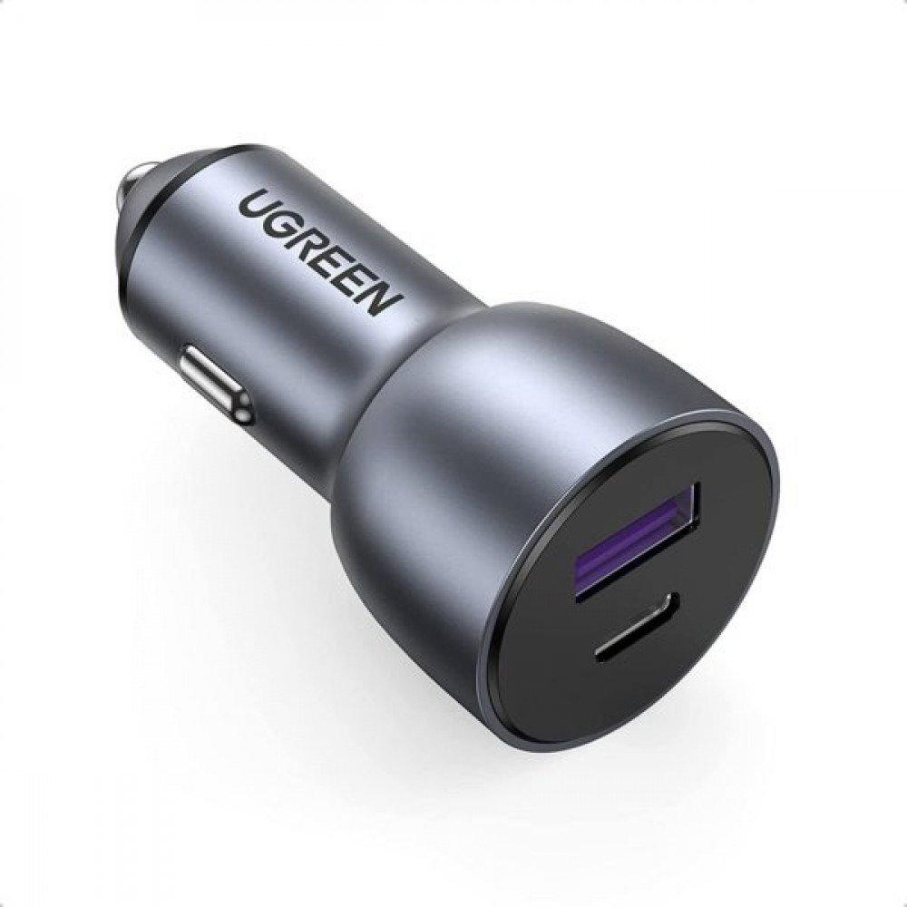 Ugreen Car Charger A + C Dual Port 36W, CD213 - Grey
