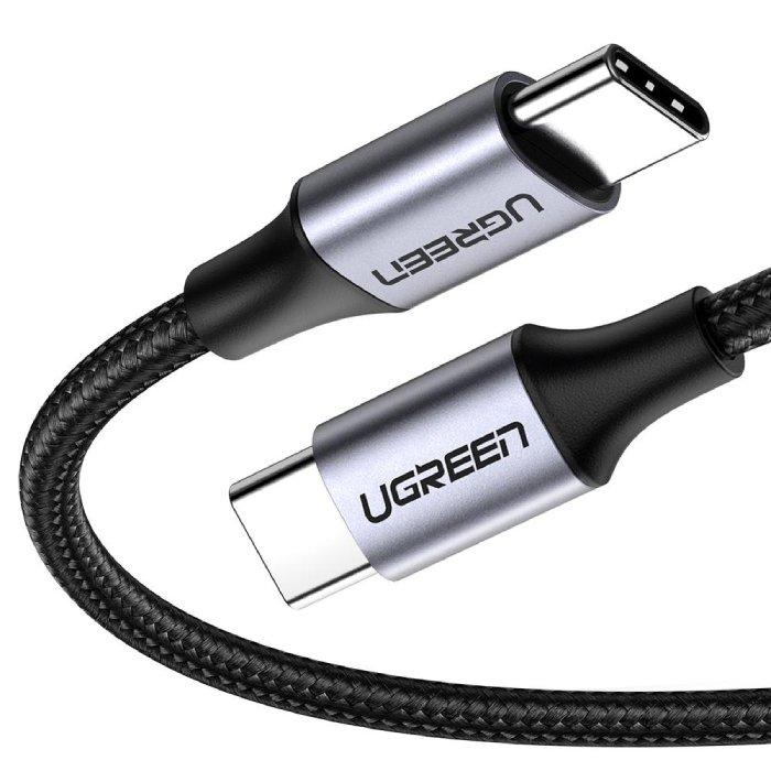 Ugreen 60W USB-C To USB-C Cable, 2M, US261 - Black