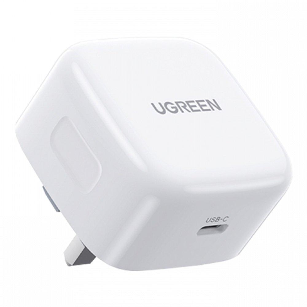 UGREEN GaN Fast Wall Charger, 30W, UK Plug, CD305 - White