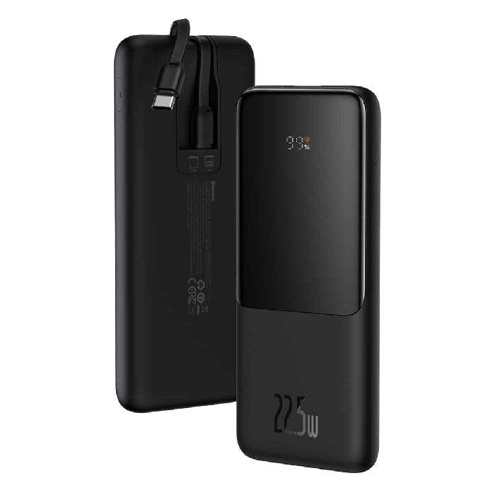Baseus Elf Power Bank, Digital Display, Fast Charge, 10000mAh, 22.5W, PPJL10 - Black