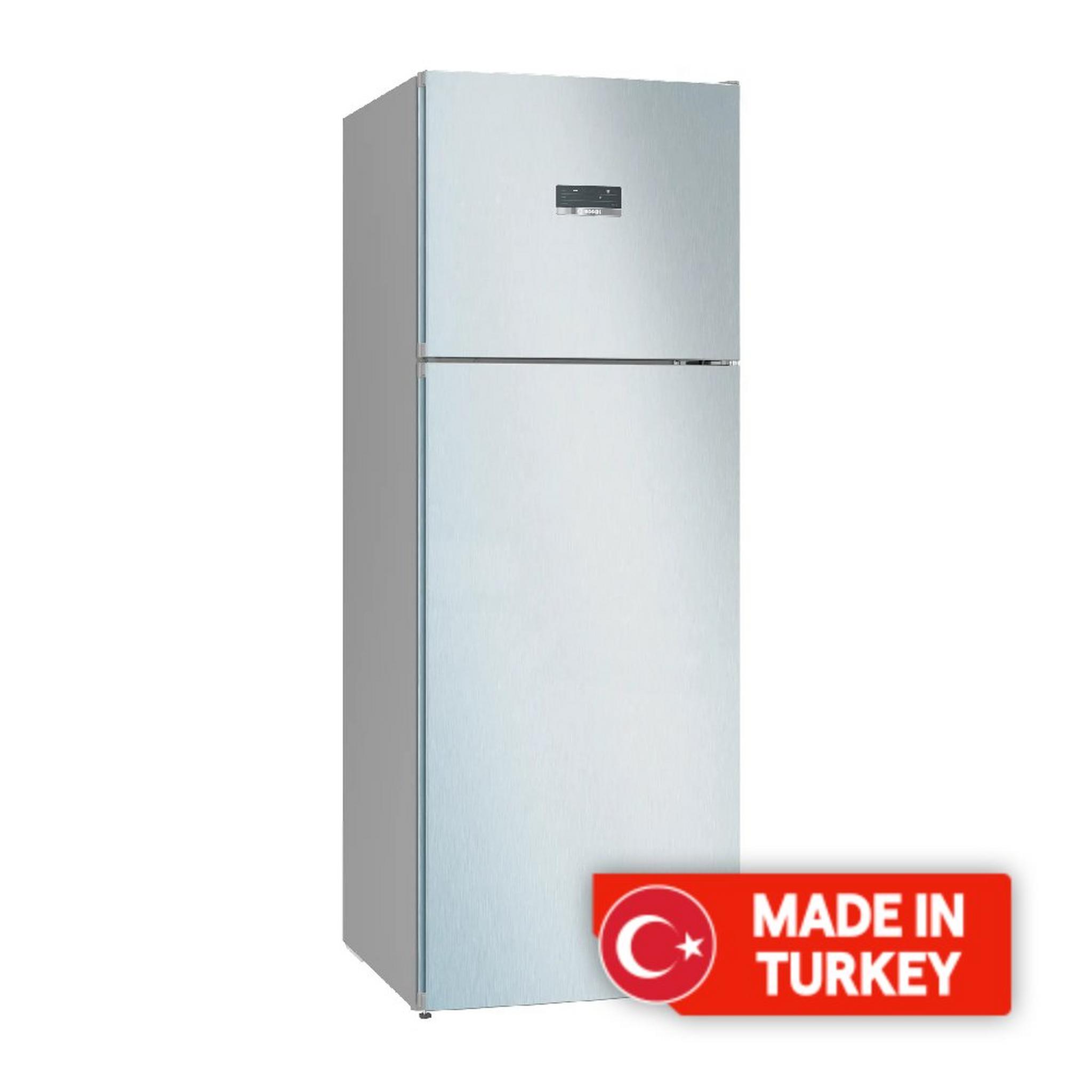 BOSCH Series 4 Top Mount Refrigerator, 19.8Cft, 563-Liters, KDN56XL31M - Stainless steel