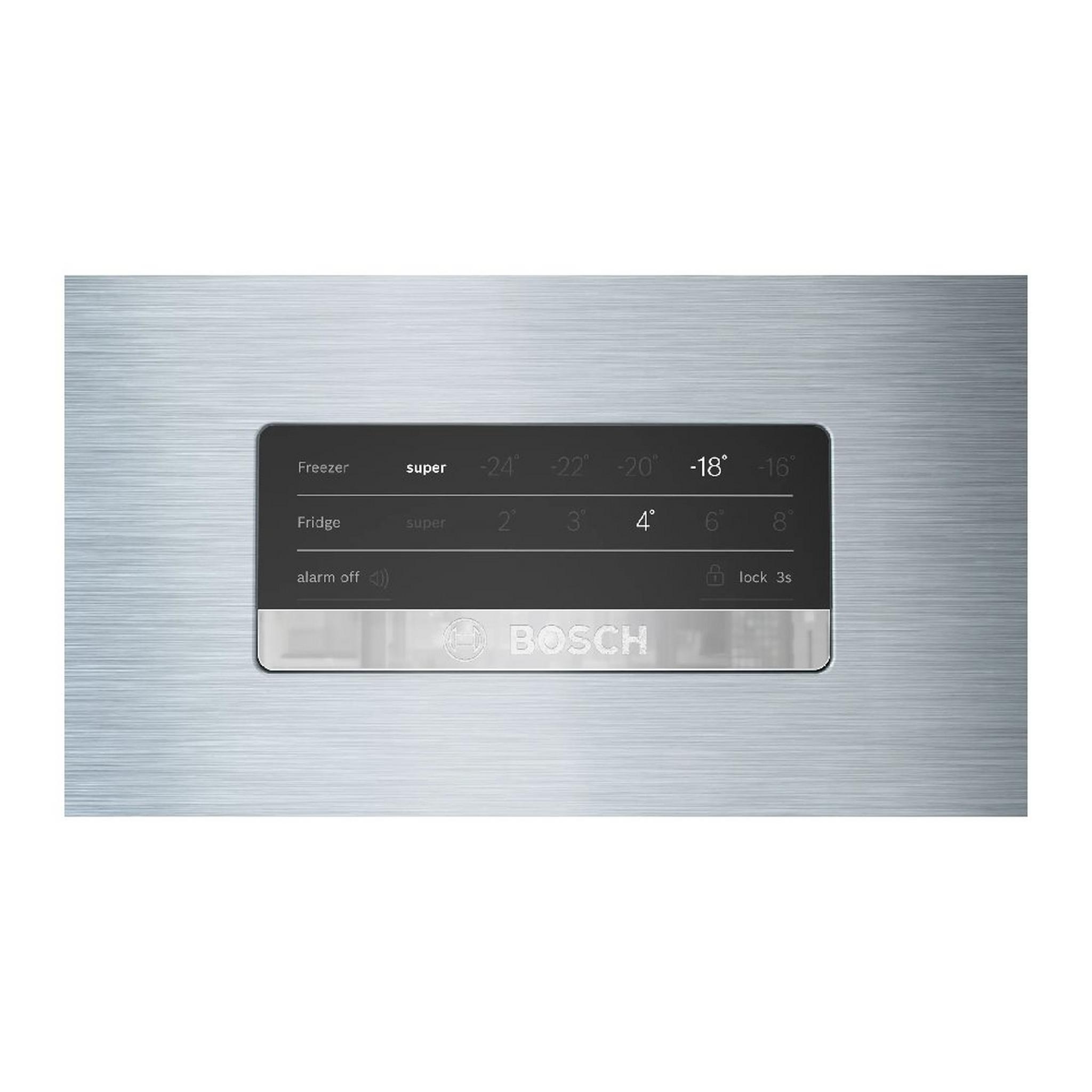 BOSCH Series 4 Top Mount Refrigerator, 19.8Cft, 563-Liters, KDN56XL31M - Stainless steel
