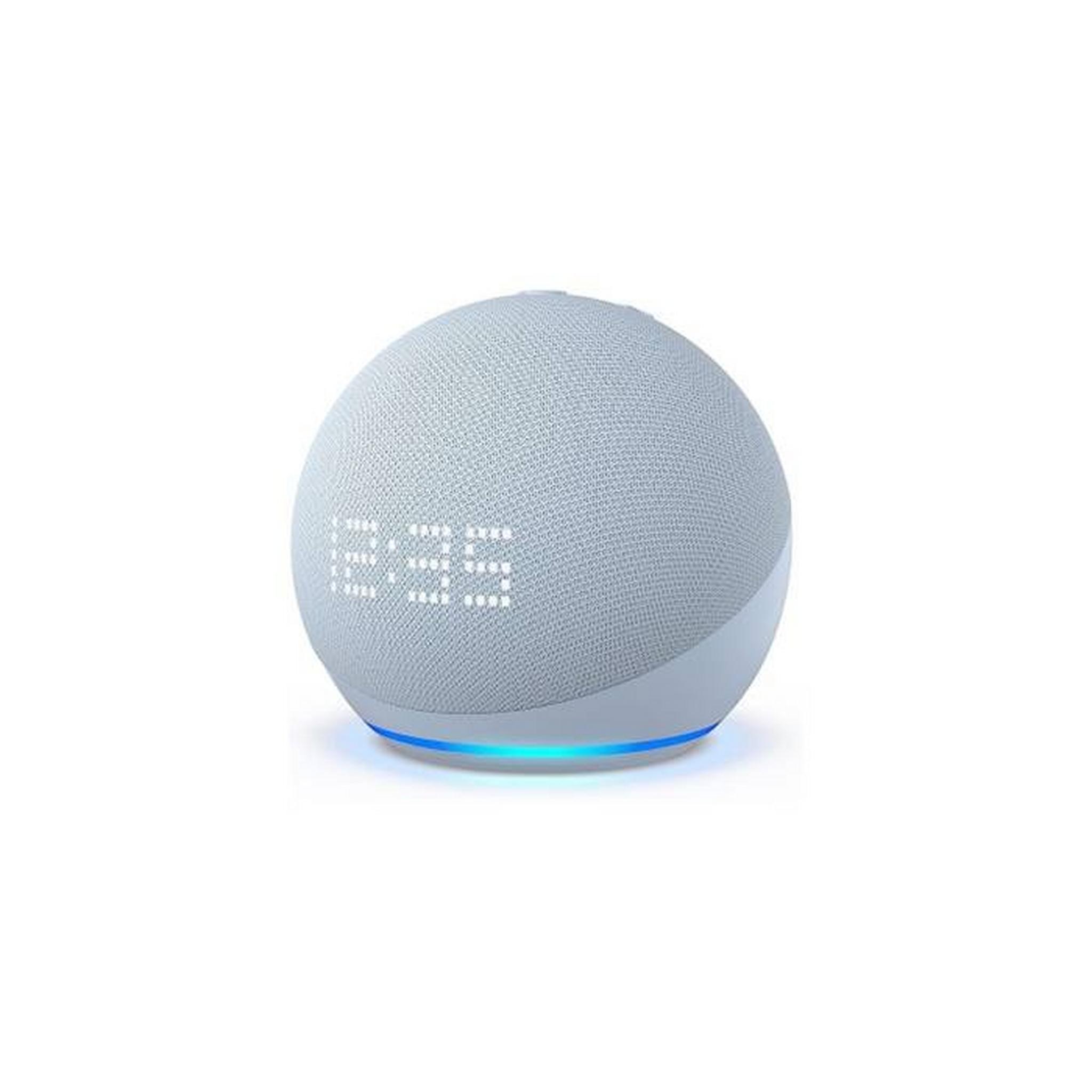 Amazon Echo Dot 5th Gen Smart Spreaker with Clock, ECD5GNCLK-BLU– Blue