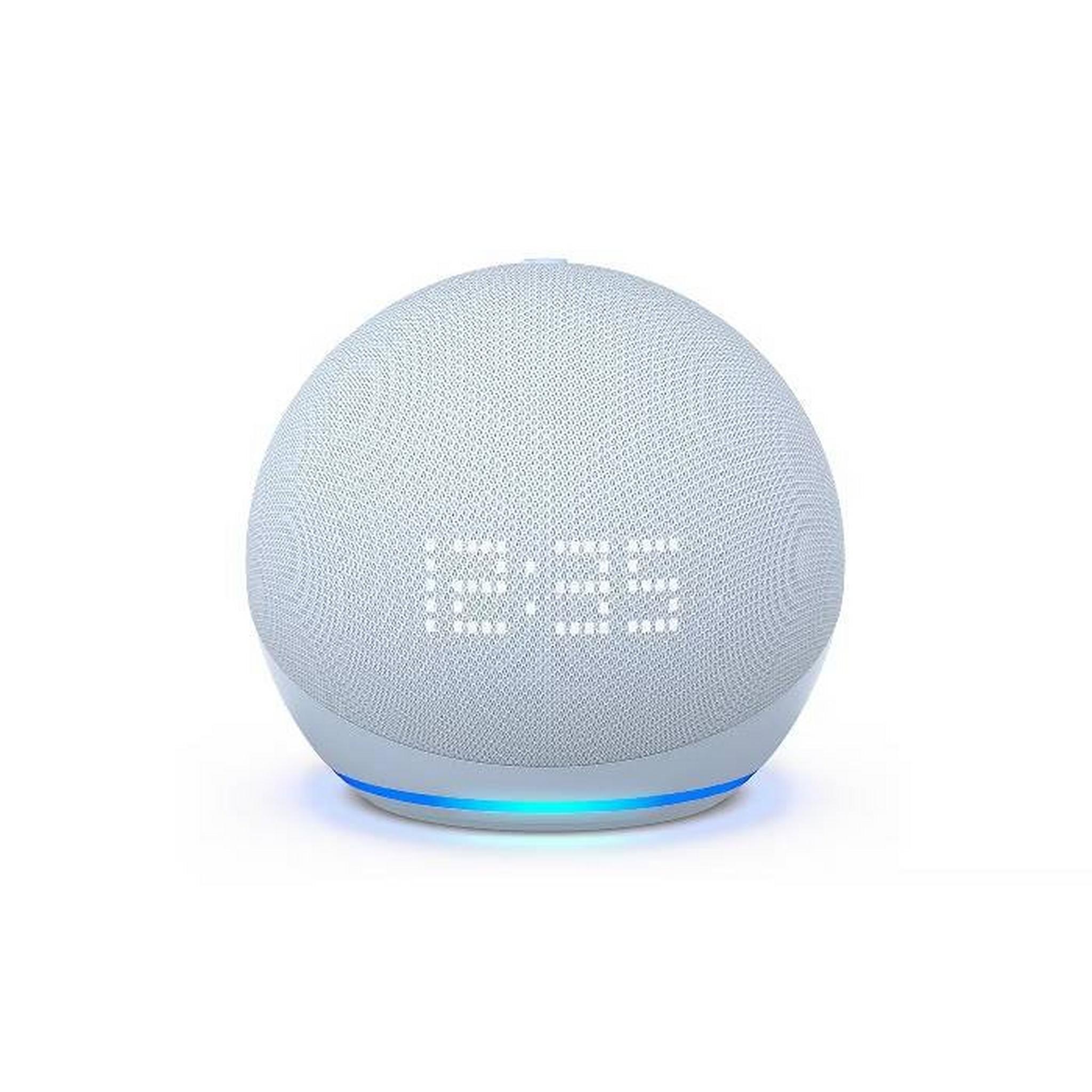 Amazon Echo Dot 5th Gen Smart Spreaker with Clock, ECD5GNCLK-BLU– Blue