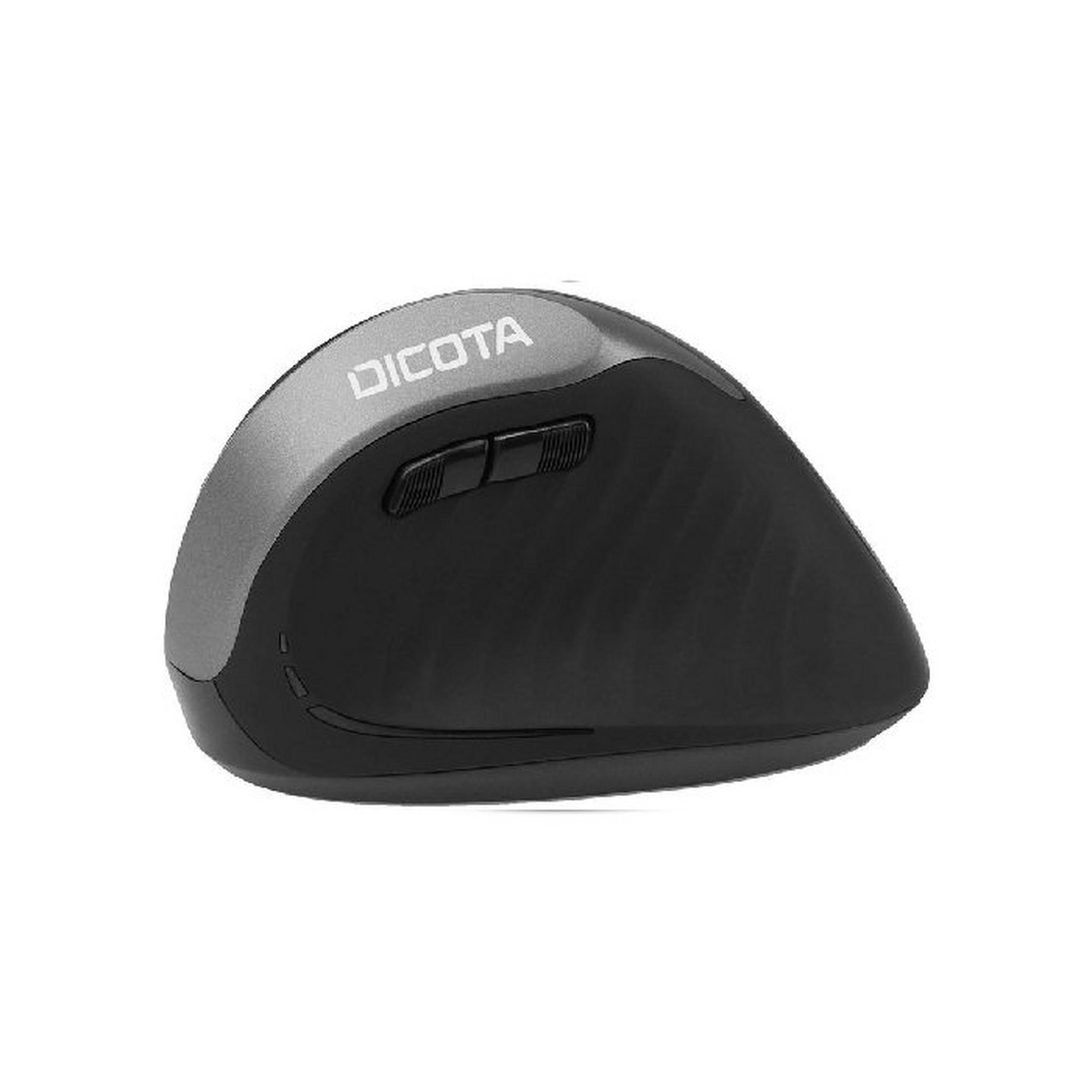DICOTA Wireless Ergonomic Mouse Relax, D31981 - Black & Silver