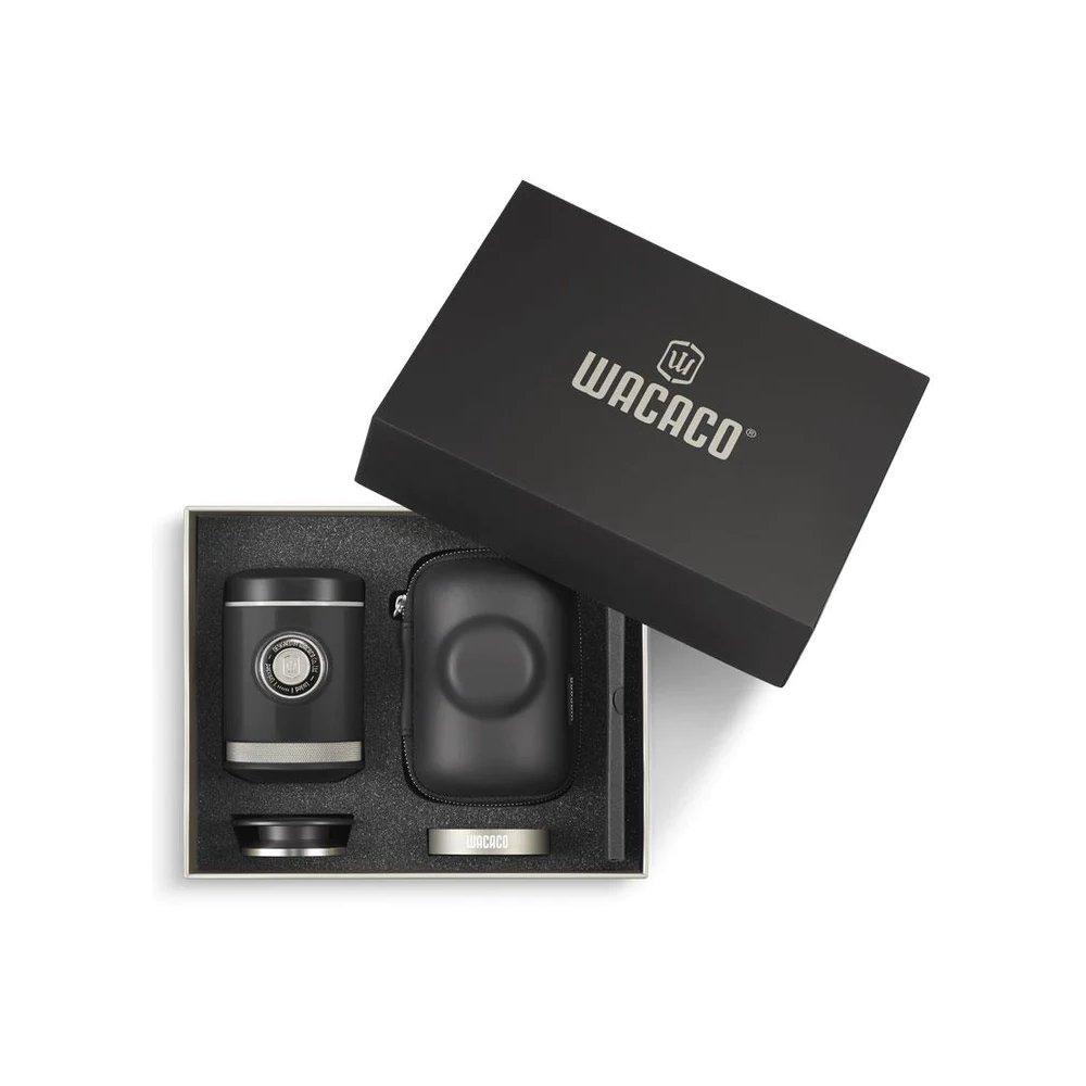 ماكينة تحضير القهوة بيكوبريسو المحمولة من واكاكو مع حقيبة واقية، سعة 0.08 لتر، WC-PICO-PRESSO – رمادي/زيتي