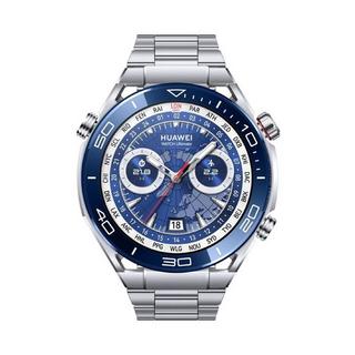 Buy Huawei watch ultimate, stainless steel body, stainless steel strap, clb b-19 - blue in Kuwait