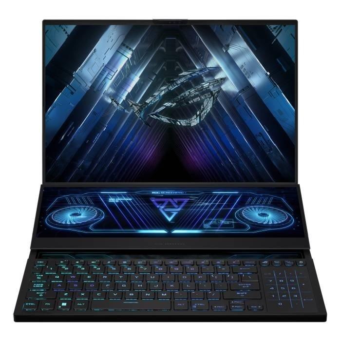 Asus ROG Zephyrus Duo 16 Gaming Laptop, AMD Ryzen 9, 32GB RAM, 2TB SSD Capacity, 16-inch, NVIDIA GeForce RTX 4090, Windows 11 Home, GX650PY-NM048W - Black