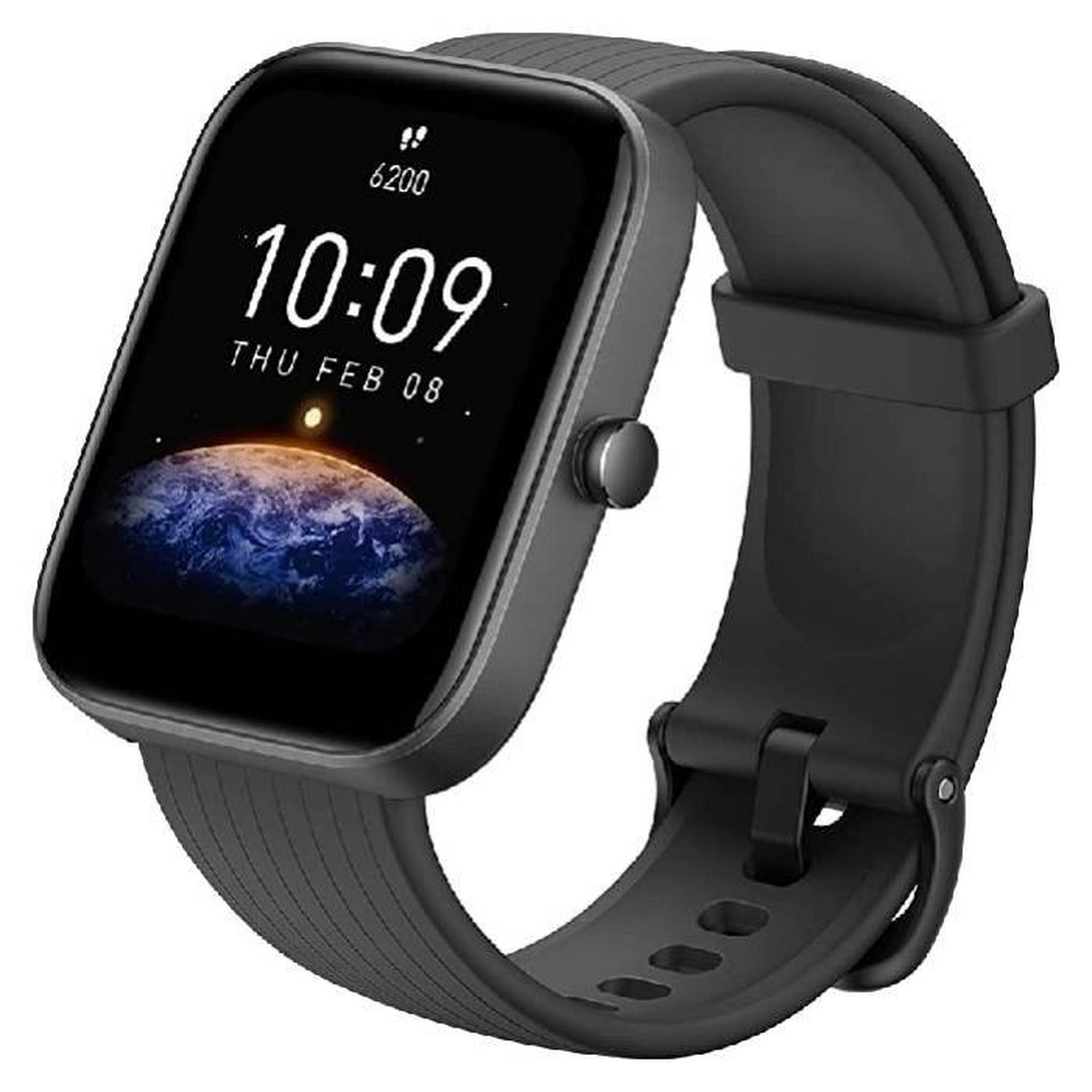 Amazfit Bip 3 Smart Watch Silicone Strap 44.1mm – Black