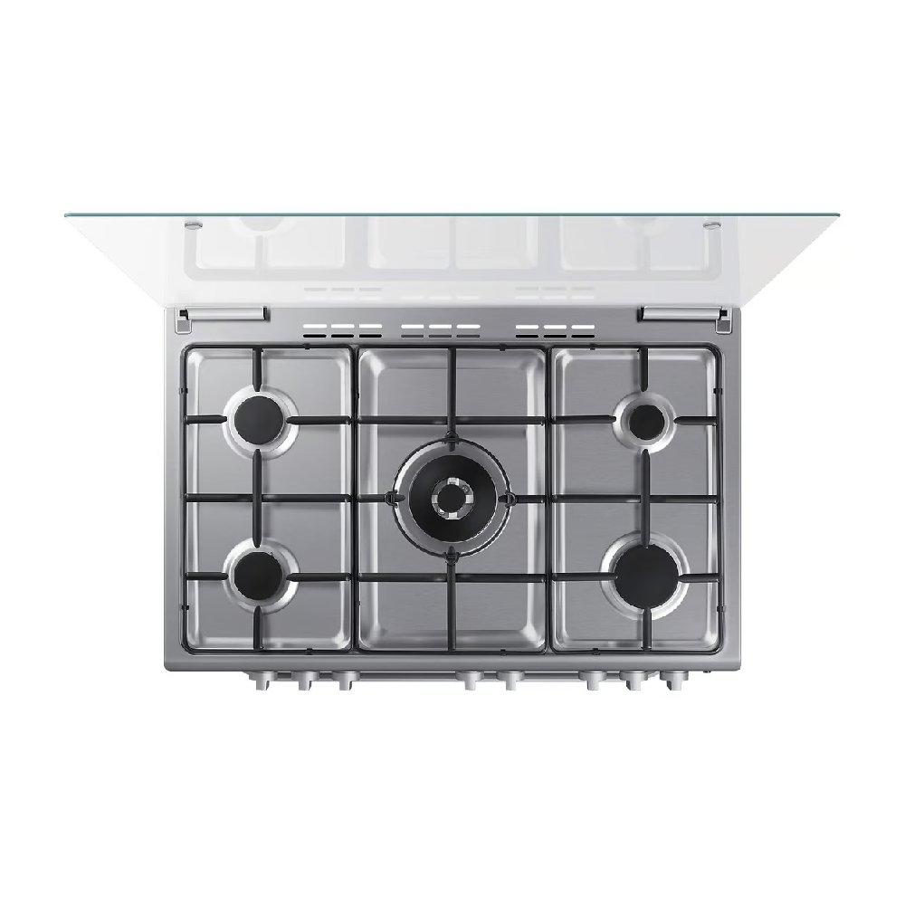 Samsung  5 Burners Gas Cooker, 90x60cm, NX36BG48531SLV - Silver