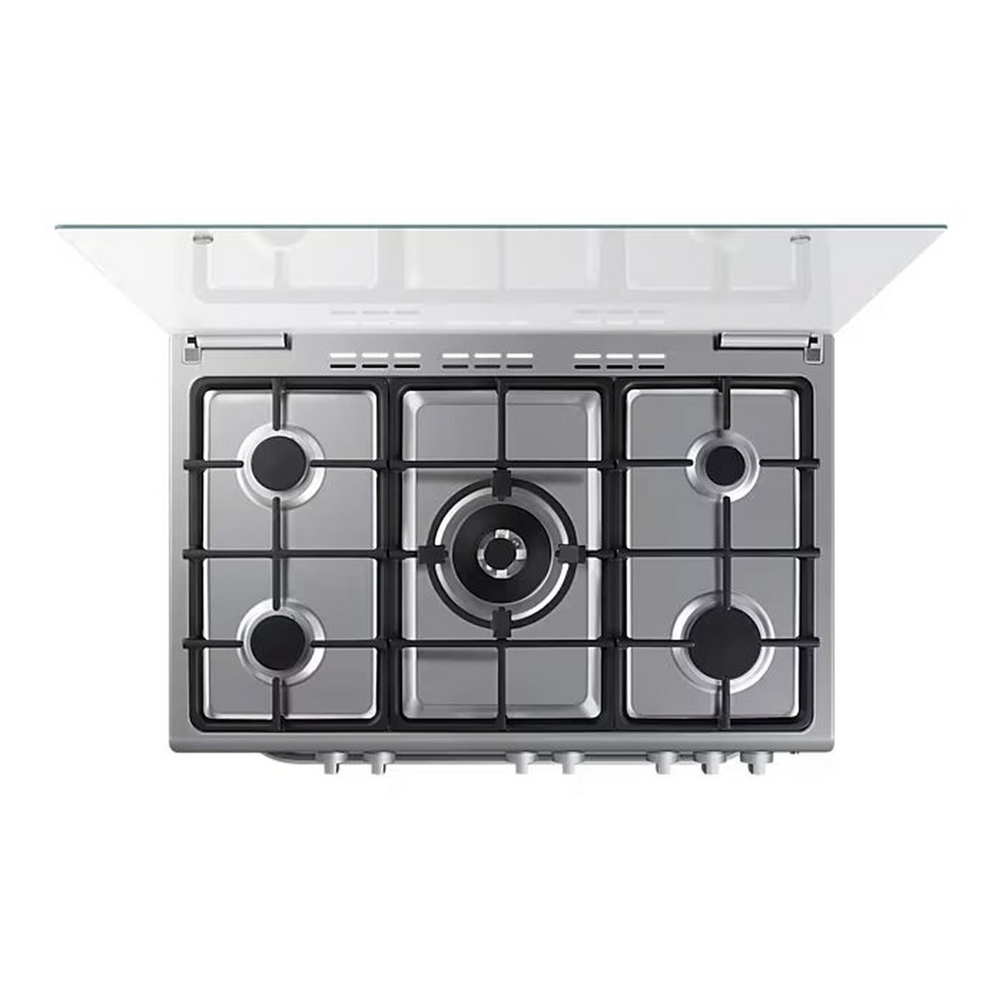 Samsung 5 Burners Gas Cooker, 90 x 60 cm, NX36BG58631SSG - Silver