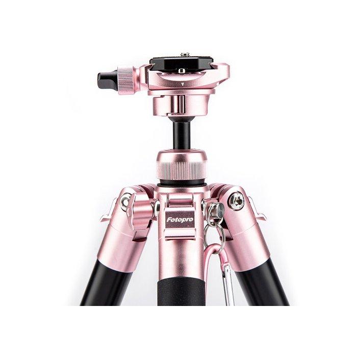 حامل ثلاثي مدمج من الألومنيوم للسفر من فوتوبرو، FREE-1 ROSE GOLD - ذهبي وردي