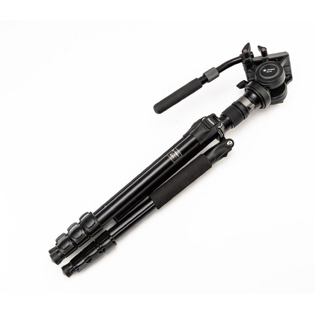 FOTOPRO S5i Pro Professional Tripod, S5i ProS5S+MH-6S+L - Black
