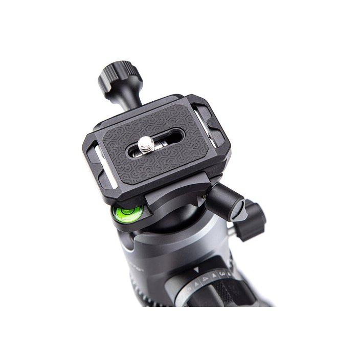 FOTOPRO Sherpa Carbon Fiber Travel Tripod with Arca-Type Ball Head and Monopod, Sherpa+42QS - Black