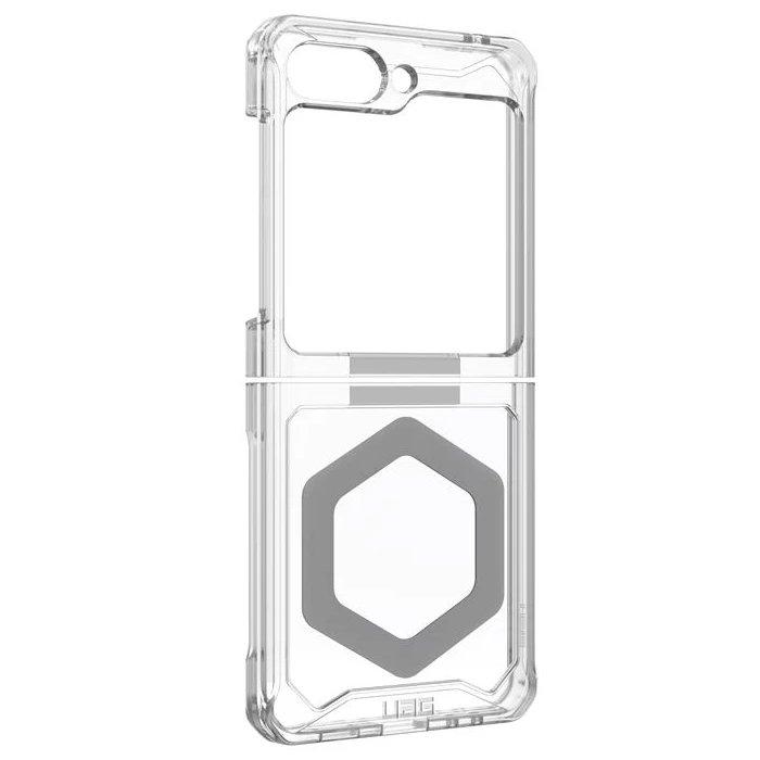 غطاء حماية بليو برو ماج سيف لهاتف سامسونج جالاكسي زد فليب 5 من يو ايه جي، 214214114333 – ثلجي/فضي