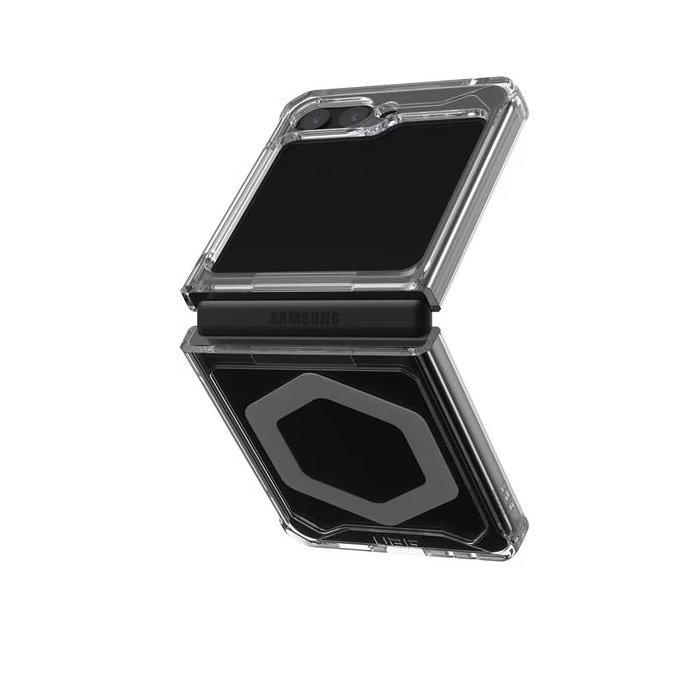 غطاء حماية بليو برو ماج سيف لهاتف سامسونج جالاكسي زد فليب 5 من يو ايه جي، 214214114333 – ثلجي/فضي