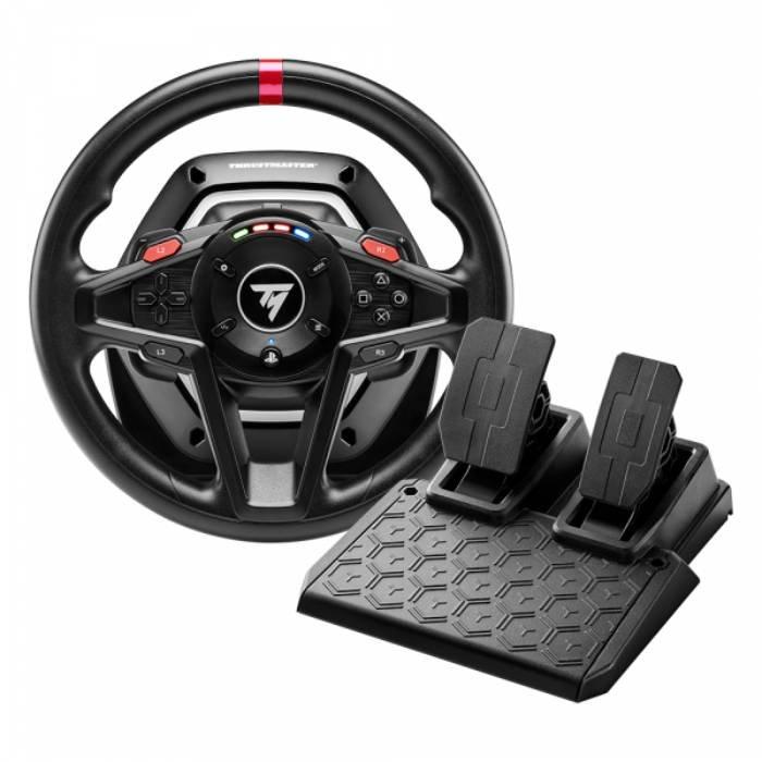 Buy Thrustmaster t128 force feedback racing wheel with magnetic pedals for playstation 5, p... in Kuwait