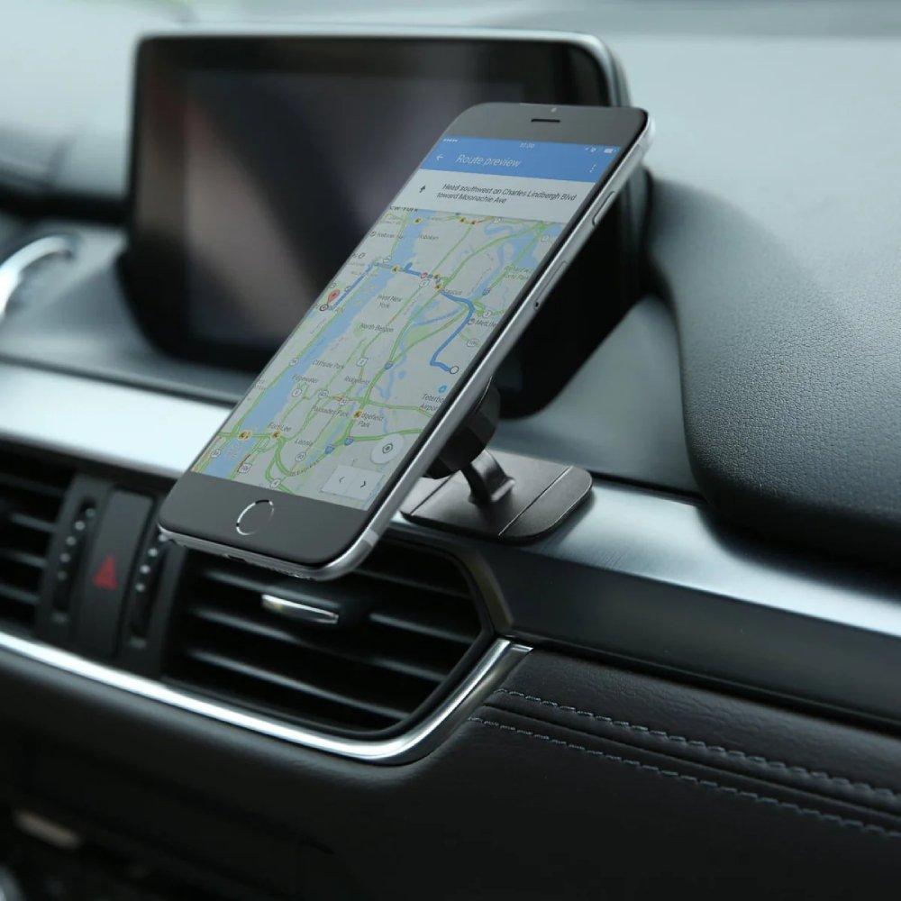 Aukey Universal Magnetic Car Phone Mount Holder, Adjustable Angle Black