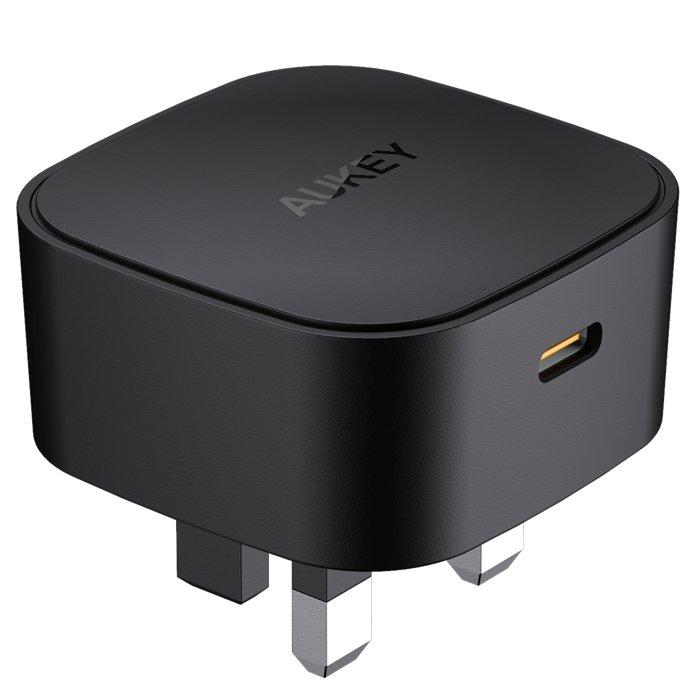 Aukey 20W Compact USB C Wall Charger, PA-Y25 - Black