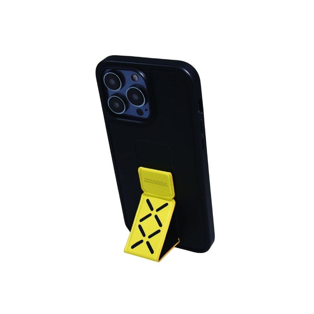 Buy Zziarma pu leather case for 6. 12 iphone 14 pro, zc-14p-yl– black/yellow in Kuwait